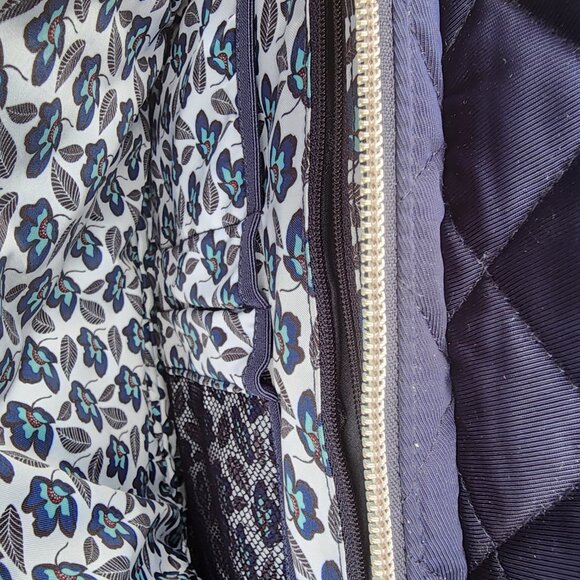 Vera Bradley quilted blue backpack for a laptop main image 13